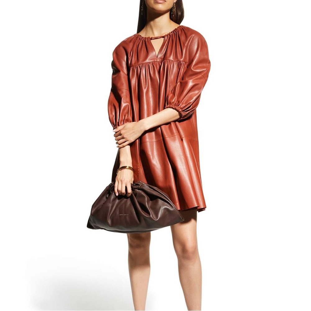 Aeron Leather Mini Dress - Size Small